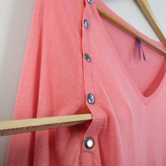 Seraphine Rebecca Women Bamboo Maternity Sweater 6 Pink Viscose Nursing Snap 254 - Picture 4 of 9